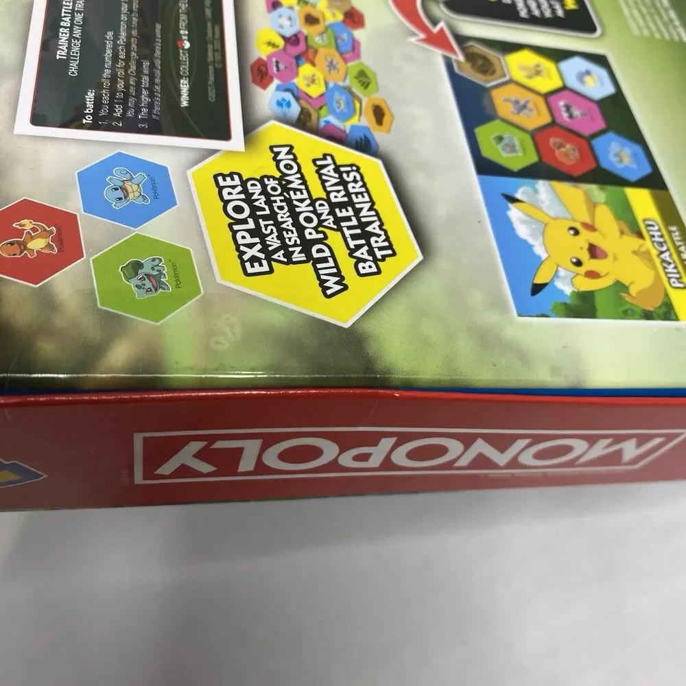 NEW SEALED Monopoly Pokémon Edition Board Game Property Trading Hasbro Ages 8+